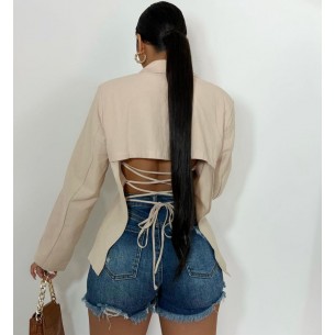 Blazer posterior con Tiras