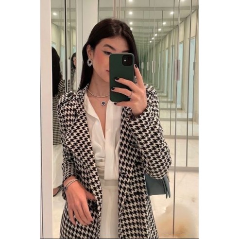 Blazer estampado Gallineto
